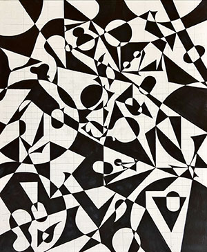 Pamlea Zhou's black and white pattern project.